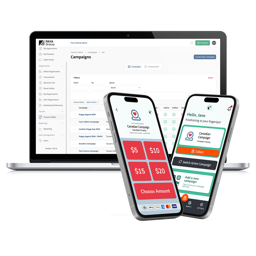 Toucan Charity Portal
