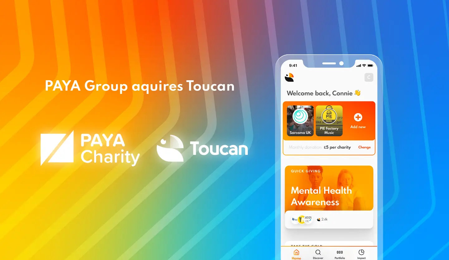 PayaCharity acquires Dragon's Den backed Giving App – Toucan.