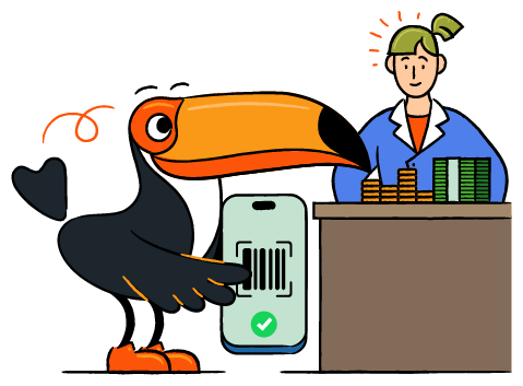 Depositing cash donations at a Post Office, PayPoint or Payzone